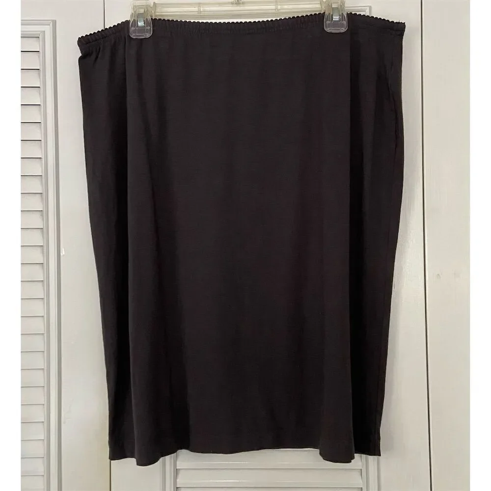 J. Jill Stretch Charcoal Gray Pencil Skirt Knee Length Casual Size XL Petite